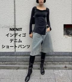 NKNIT インディゴ デニム ショートパンツ サイズ3 - メルカリ