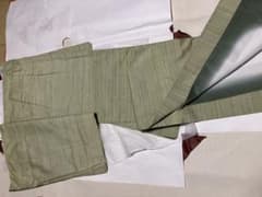 若草色の紬　草木染めのサムネイル