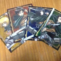 進撃の巨人 下敷き 4枚セット 非売品のサムネイル