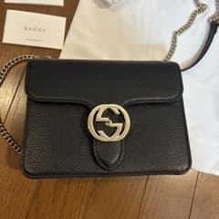 GUCCI インターロッキングG チェーンショルダーバッグ - メルカリ