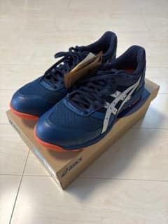 アシックスasics 安全靴 ネイビー オレンジ 2E相当のサムネイル