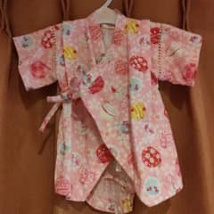 70cm 女の子 甚平 ロンパースのサムネイル
