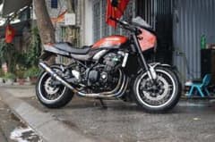 カリカリ様専用 Z900RS 手曲げ グラブバー + フルエキマフラー - メルカリ