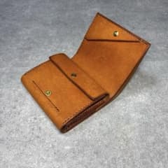 ショートウォレット イタリアンレザー マルゴー 手縫い - メルカリ