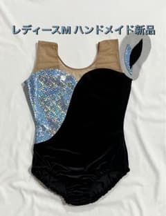 ハンドメイド】レディースM 新品 バトントワリング レオタード 衣装 髪
