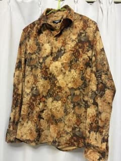花柄シャツ ブラウン サイズM トルネードマートのサムネイル