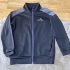 adidas フルジップジャケット 130サイズ 黒のサムネイル