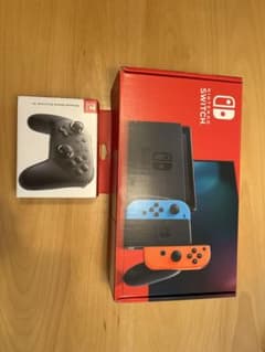 Nintendo Switch 本体 ネオンブルー/ネオンレッド Proコン付のサムネイル