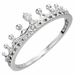 【NOJESS】未使用 SV クラウン ダイヤモンドリング 11号 NOJESS】未使用 SV クラウン ダイヤモンドリング 2.5号 ピンキー