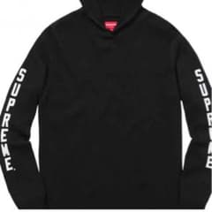 supreme hooded waffle thermal ブラック Lサイズのサムネイル