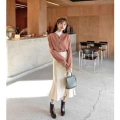 DHOLICスリムマーメイドスカート夏 ベージュ 韓国 ディーホリックのサムネイル