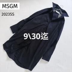 MSGM 美品 23S メッシュ シャツワンピース ロングシャツ モード - メルカリ