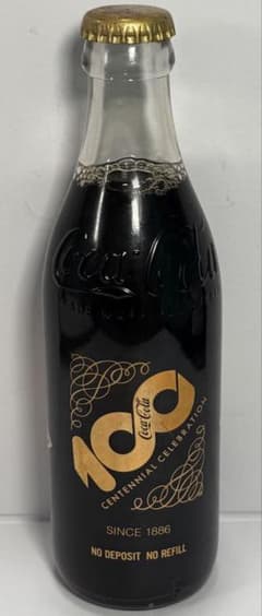1点限定】Coca-Cola 100周年 記念瓶 1本 - メルカリ