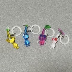 ピクミン　ガチャガチャ　めじるしアクセサリー4個セットのサムネイル