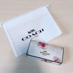 【COACH】コーチ フローラル 花柄 6連 キーケースのサムネイル