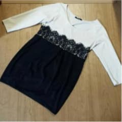 oneway♡バイカラーレースチュニックのサムネイル
