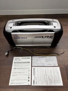 説明書付き】ALPINE SWE-1400 パワードサブウーハー - メルカリ
