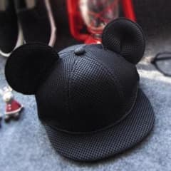 ミッキー ミニー 耳付きフリースキャップ ミッキー・ミニー 耳付きキャップ 2個セット - メルカリ