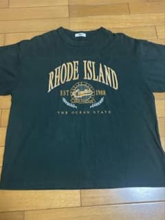 WEGO RHODE ISLAND ロゴプリントTシャツ ブラックのサムネイル