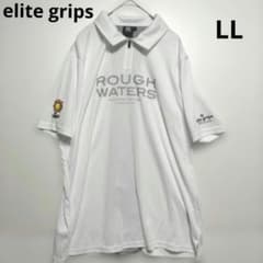 エリートグリップ×ROUGHWATERS ポロシャツ 半袖 ホワイト LL - メルカリ