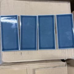 杉浦製陶 タイル 72×147 青磁調 艶あり 美濃焼 サブウェイタイル 