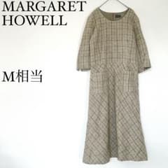 マーガレットハウエル ロングワンピース ウール100 日本製 M相当
