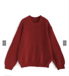 GRL ニットトップス レッド　Fサイズのサムネイル