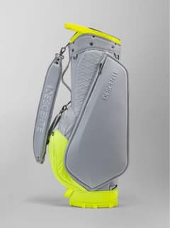 DESCENTE グレー/イエロー キャディバッグ - メルカリ