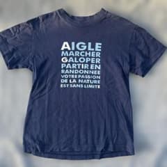 AIGLE ネイビーロゴTシャツのサムネイル