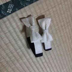 専用）白レースリボンの靴バンドのサムネイル