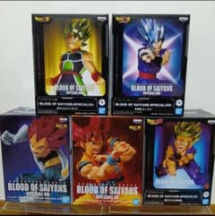 ドラゴンボールフィギュア BLOODOFSAIYANS 5個まとめ売り孫悟空他