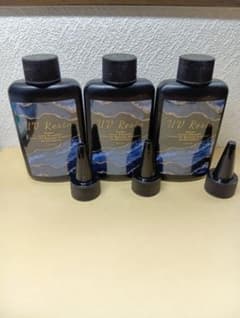 【低価格/高透明】低粘度UVレジン液 ハード100g3本 着色剤なじみ◎のサムネイル