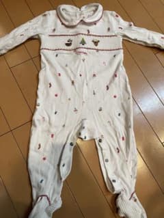 NEXT クリスマス 足つきロンパース　9-12monthのサムネイル