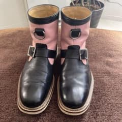 す*し様 ドライボーンズ エンジニアブーツ 黒とピンク レザー m57333291110_1.jpg?1757301311