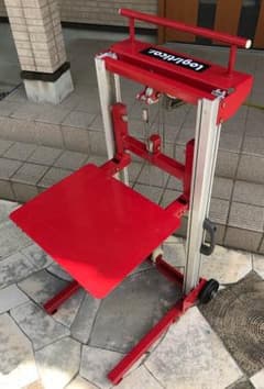 ハンドリフト★ウィンチ★ミニアルミナムハンドスタッカー小型★ジャッキ80kgのサムネイル