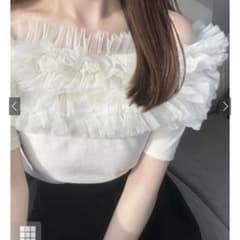 tw1144 GRL チュールフリルテレコトップスのサムネイル