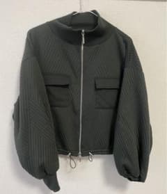 ジャケット　ハイネック　暗い緑のサムネイル