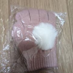 新品　プティマイン　手袋　ピンク　М