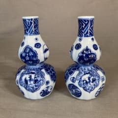 クラフト好きさん専用】古伊万里の伝統 舘林源右衛門作 染付間取山水図