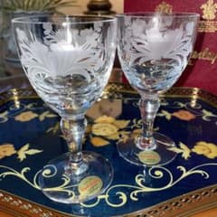 イギリス製 ロイヤルブライアリー ワイングラス2個セット 未使用