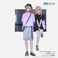 鏡音リン ロゴ入り Tシャツ ブラックのサムネイル