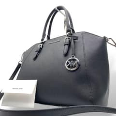 【極美品】マイケルコース トートバッグ 2way レザー チャーム ブラック