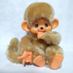 モンチッチのぬいぐるみ ベージュ 昭和レトロ ビンテージのサムネイル
