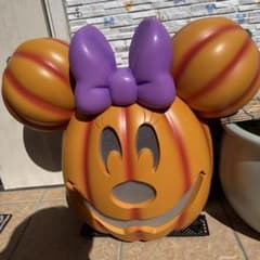 ミニーマウス パンプキン ハロウィン 置物のサムネイル