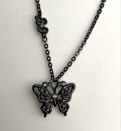 ANNA SUI アナスイ バタフライ ネックレス ブラック 蝶のサムネイル
