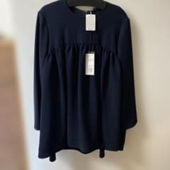 美品 YOKO CHAN ヨーコチャン ハーフスリーブヘムフレアブラウス ヨーコチャンハーフスリーブヘムフレアブラウス