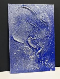 M*u様 スターダストブルー アクリル画 抽象画デザイン画 テクスチャー