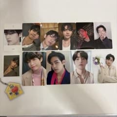 BTS V テヒョン トレカ 11枚セット BT21チャーム付きのサムネイル