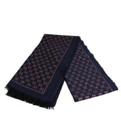 GUCCI GG柄 マフラー ネイビー ラメのサムネイル