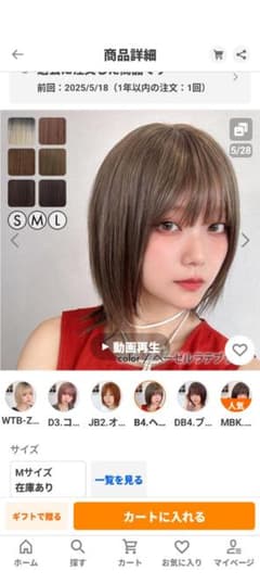 ウイッグ・ストレートレイヤーのサムネイル